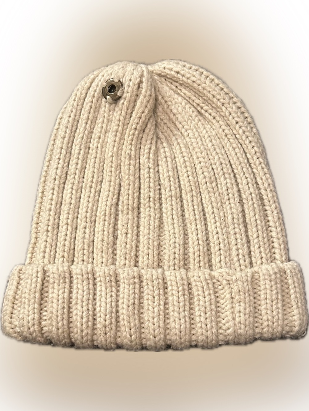 Light cream Color Knit Beanie